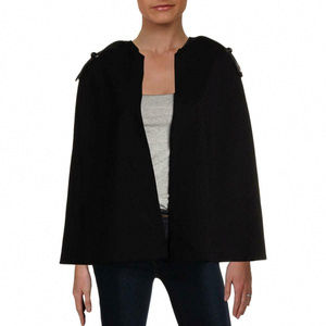 Womens Emerson Black Winter Cape Coat Outerwear